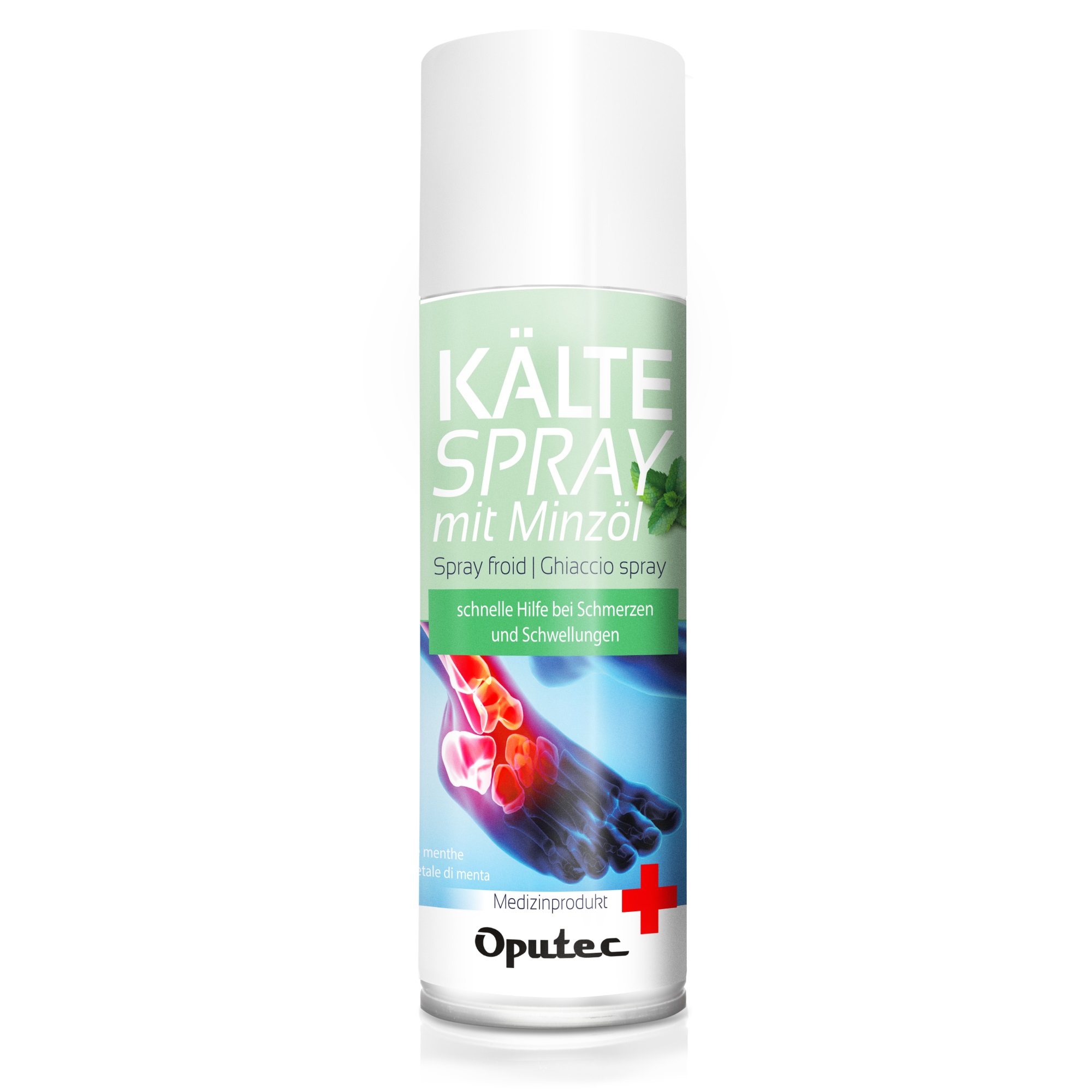 Kaeltespray_Hauptbild_Minze_2000 400ml Oputec Kältespray Kühlspray Sport Minze