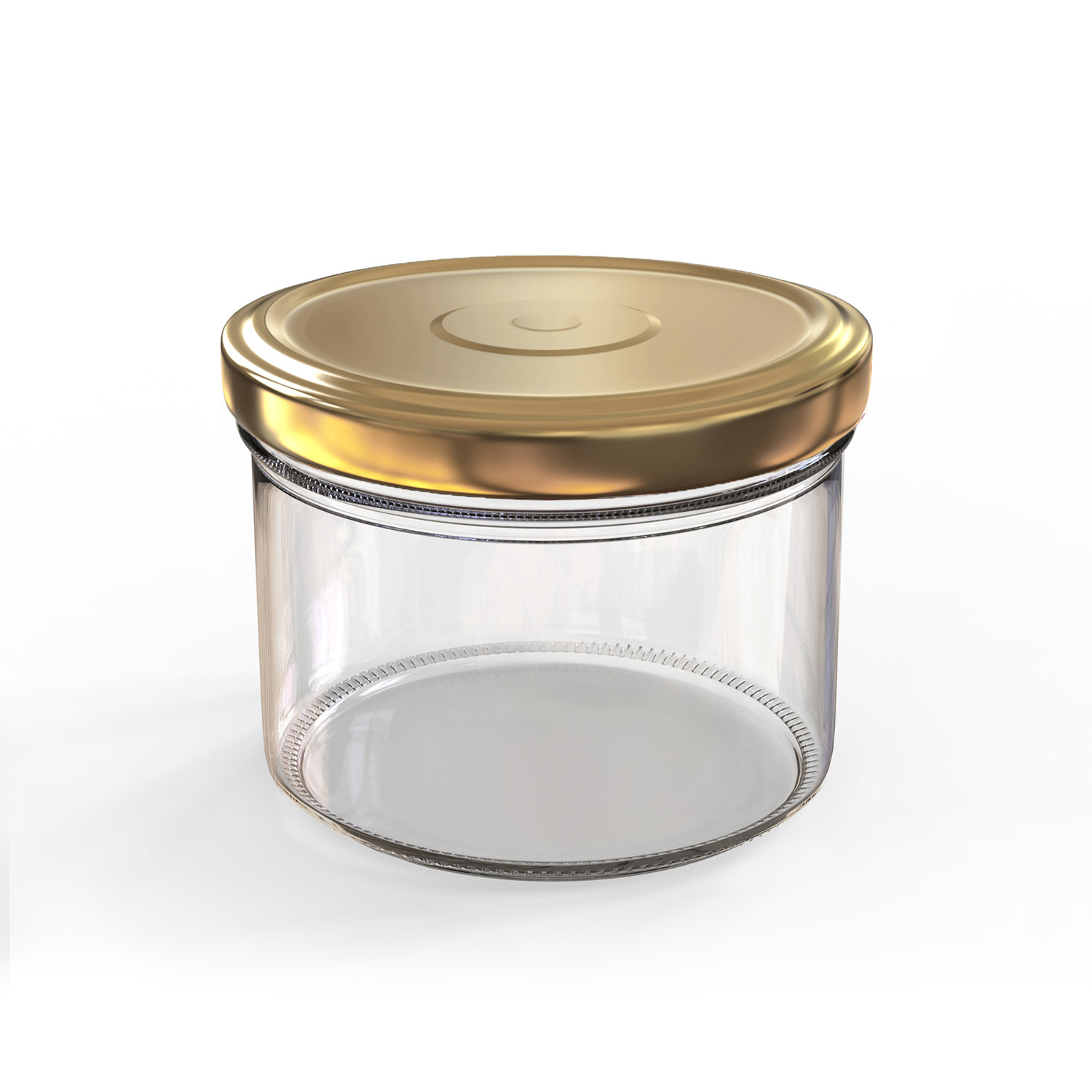 24x 230ml Einmachgläser mit Deckel Gold (TO82)
