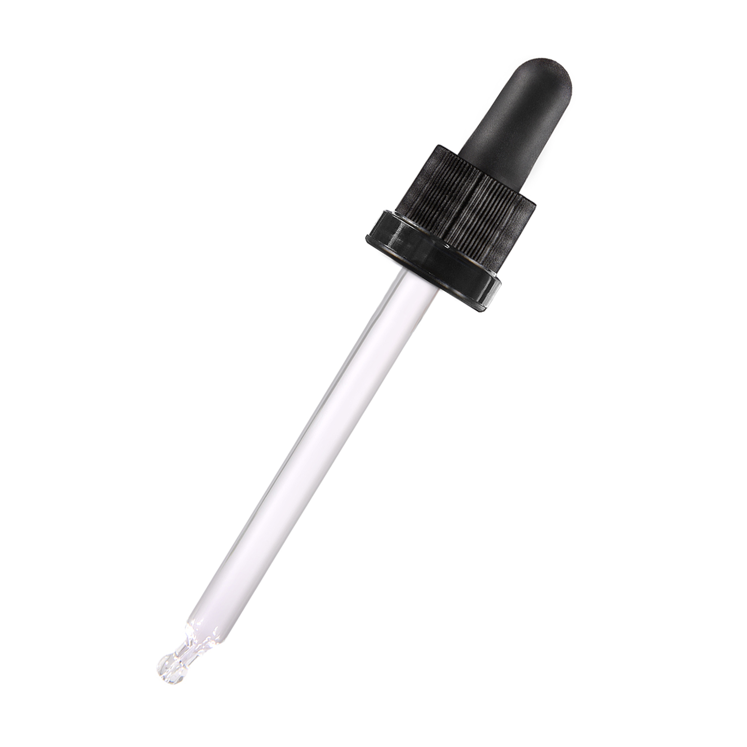 68x 100 ml Pipettenflaschen, Braunglas, mit Kugelspitze-Glaspipette und schwarzem Deckel