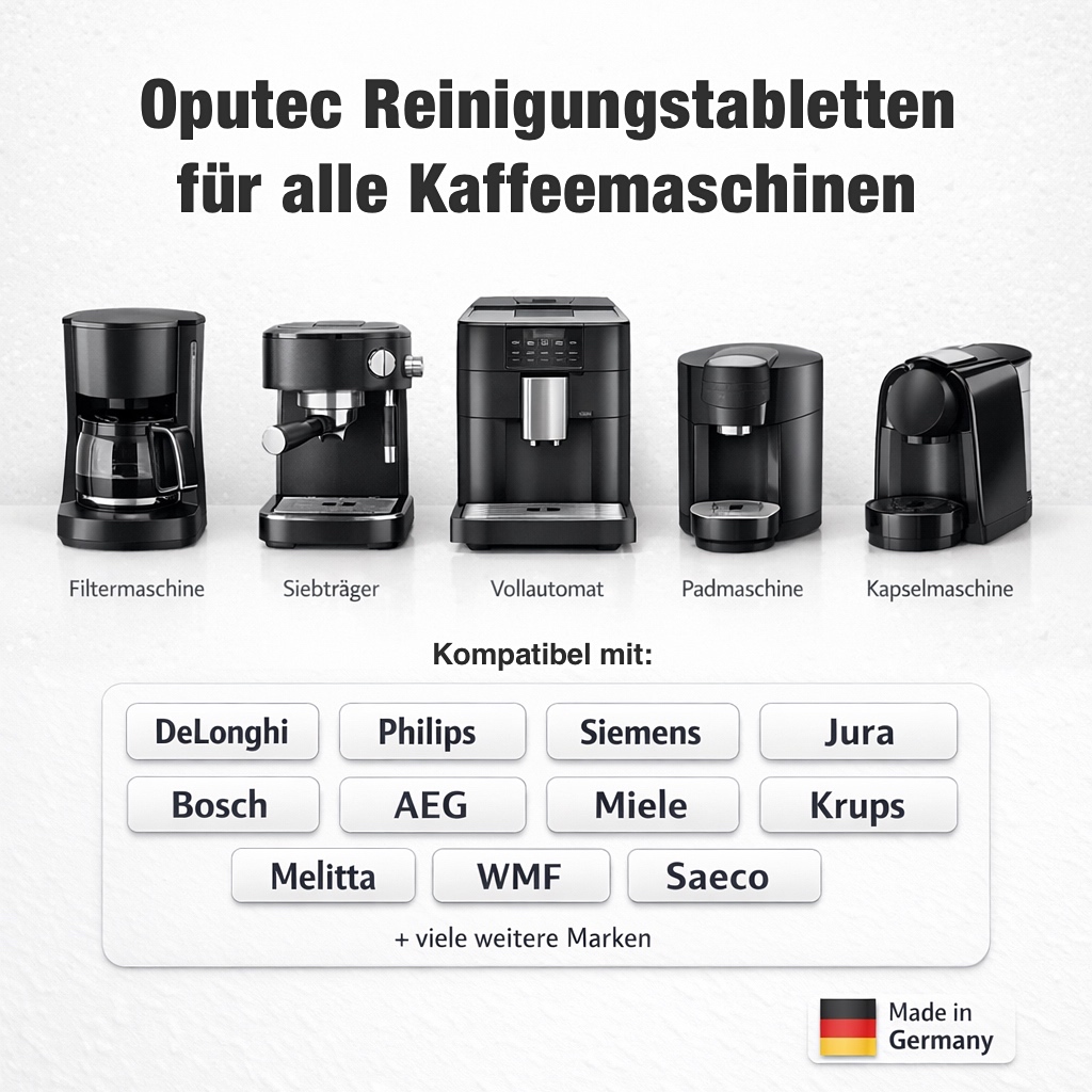 50x Kaffeevollautomaten Reinigungstabletten - Entfetter-Tabletten á 2g 