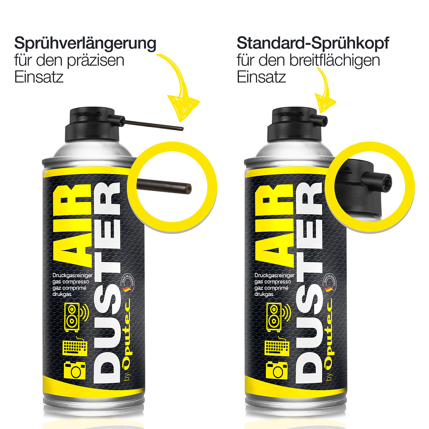 3 x 400ml Druckluftspray - Air Duster