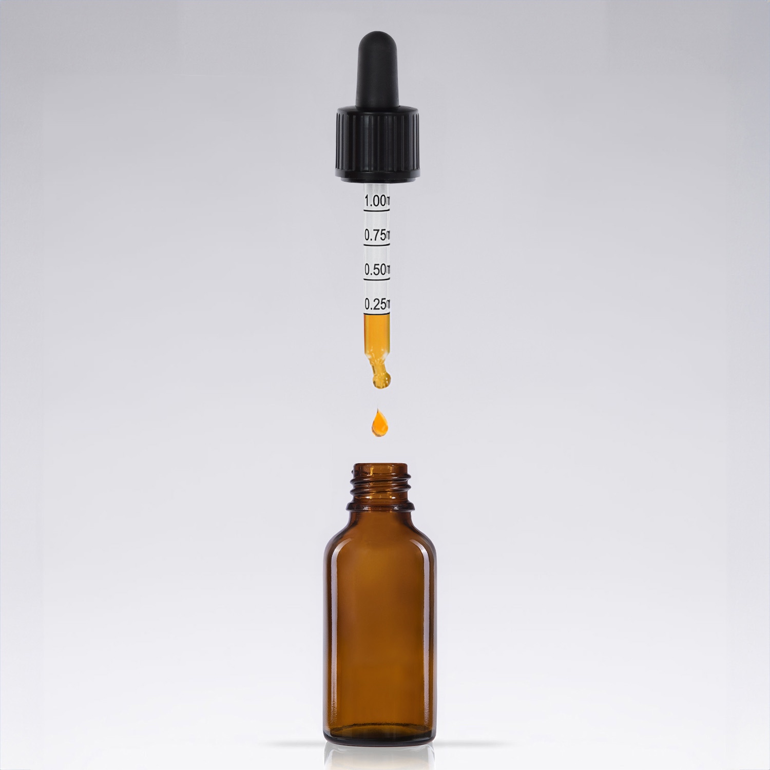 50x 30 ml Pipettenflaschen aus Braunglas mit Skala & Glaspipette – präzises Dosieren