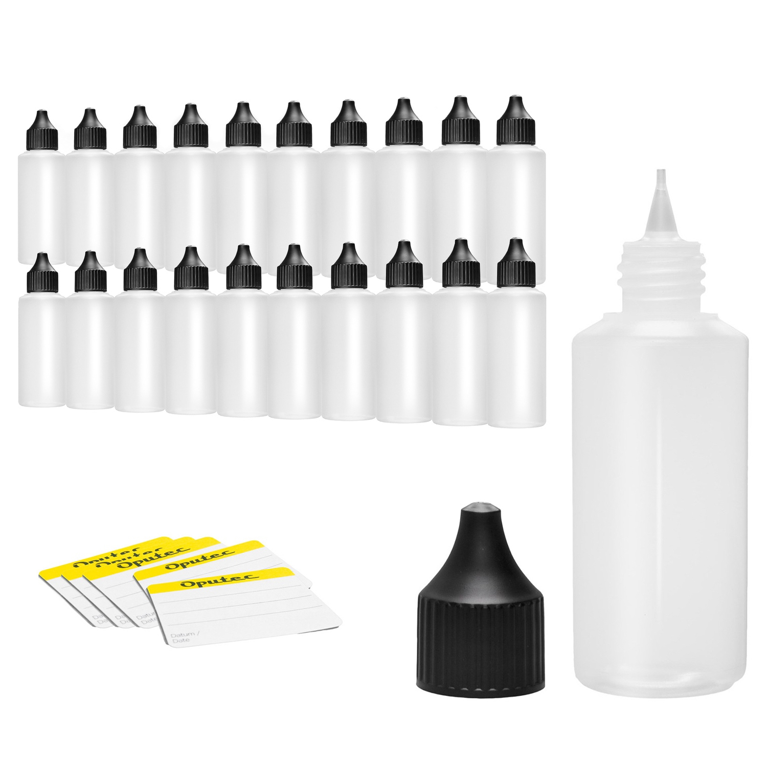20 x 100ml Dosierflaschen / Liquid-Flaschen mit Tröpflerspitze