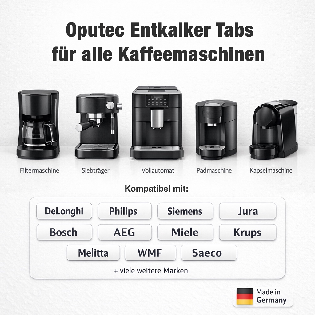 50x Entkalker Tabs für Kaffeevollautomaten