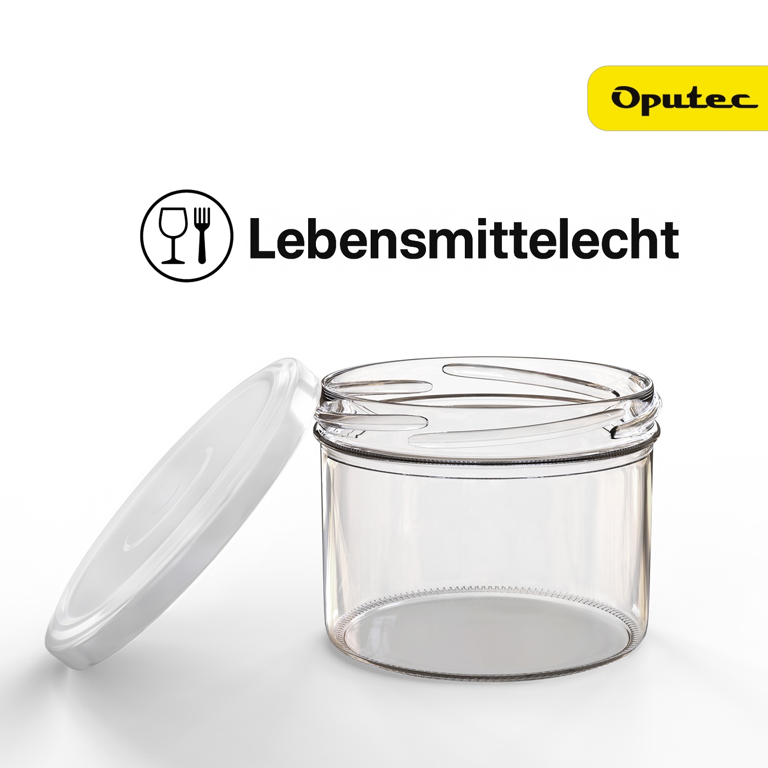 20 x Schraubdeckel TO 82 – Weiß