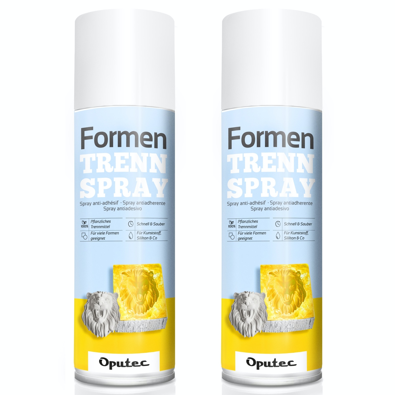 2 x 500ml Formen-Trennspray für kreative Anwendungen