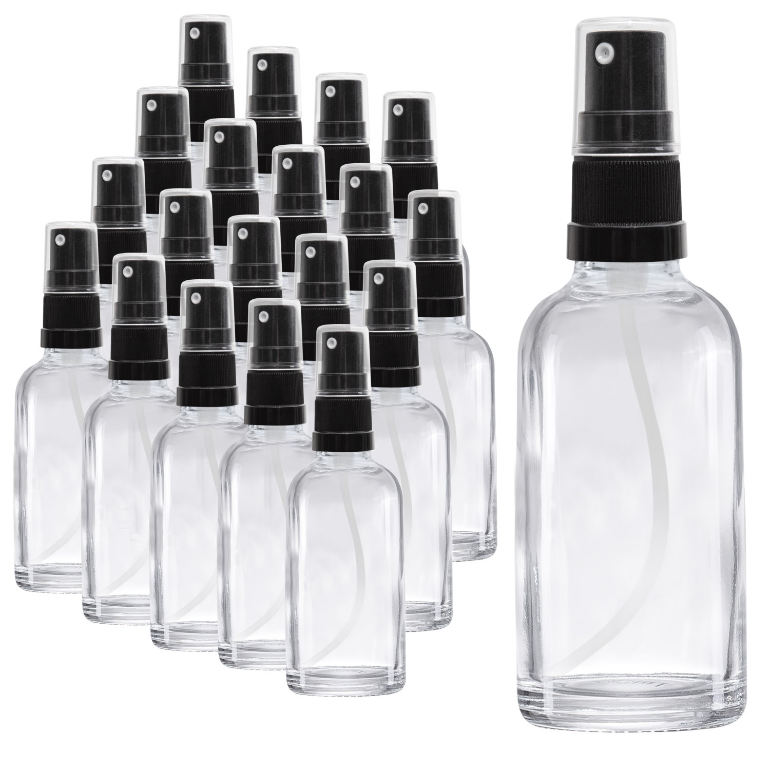 3 Kleine Glas-Sprühflaschen (57 Ml) Für ätherische Öle, DIY & Reisbedarf – Mit Sprühkopf & Pipette