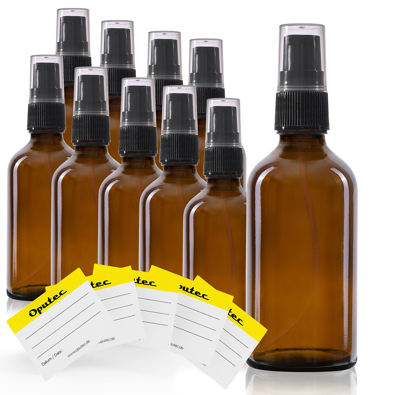 10x 50ml Pumpspender Pumpflasche aus Braunglas, Cremspender mit schwarzem Pumpkopf, inkl. Etiketten 10x 50ml Pumpspender Pumpflasche aus Braunglas, Cremspender mit schwarzem Pumpkopf, inkl. Etiketten