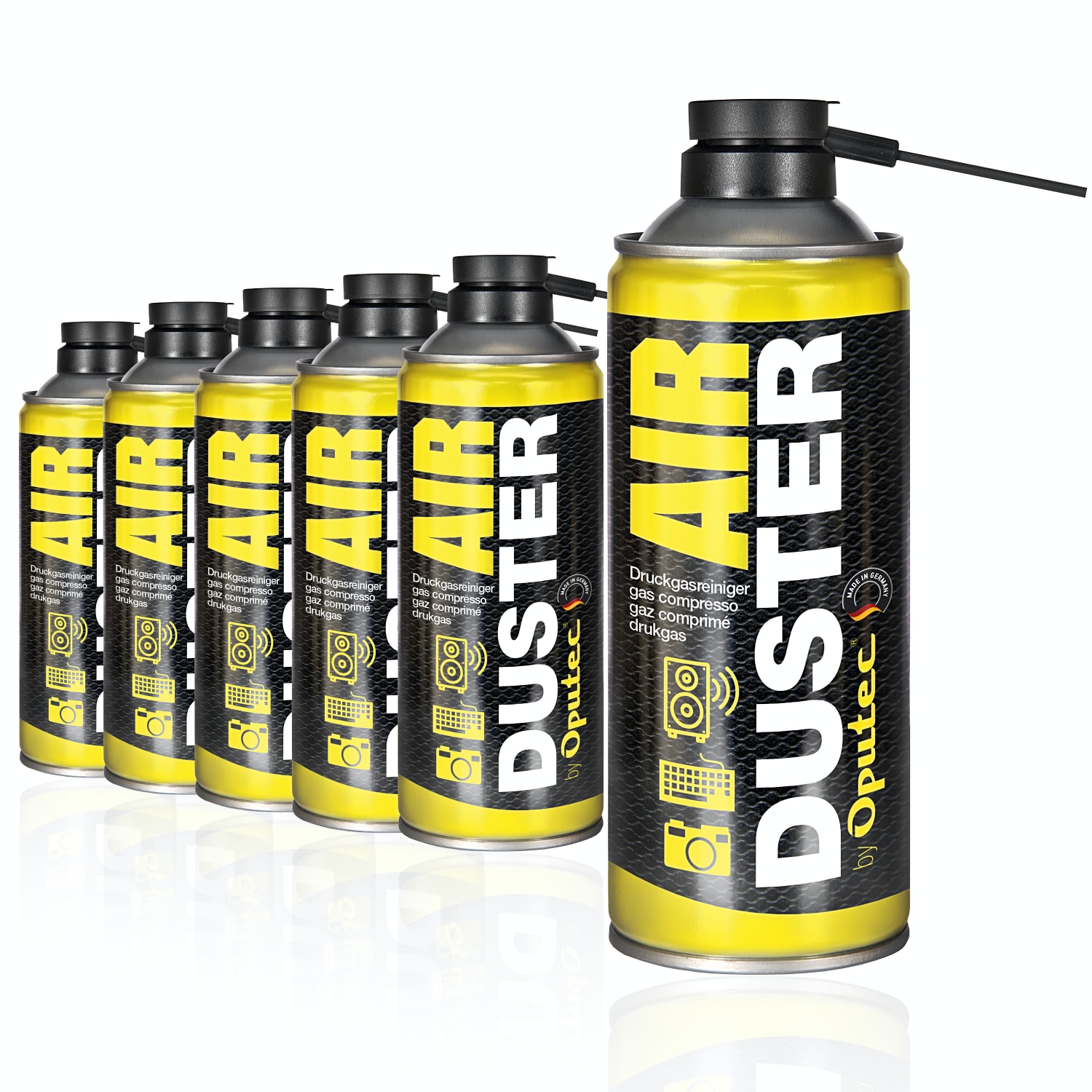 6 x 400ml Druckluftspray - Air Duster