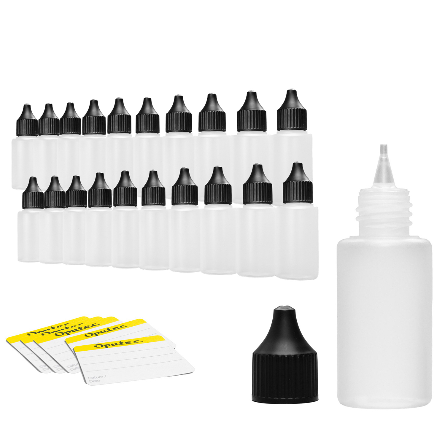 20 x 30ml Dosierflaschen / Liquid-Flaschen mit Tröpflerspitze