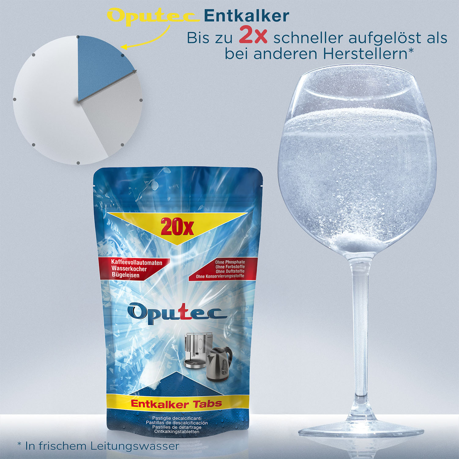 20x Entkalker Tabs im Beutel für Kaffeevollautomaten