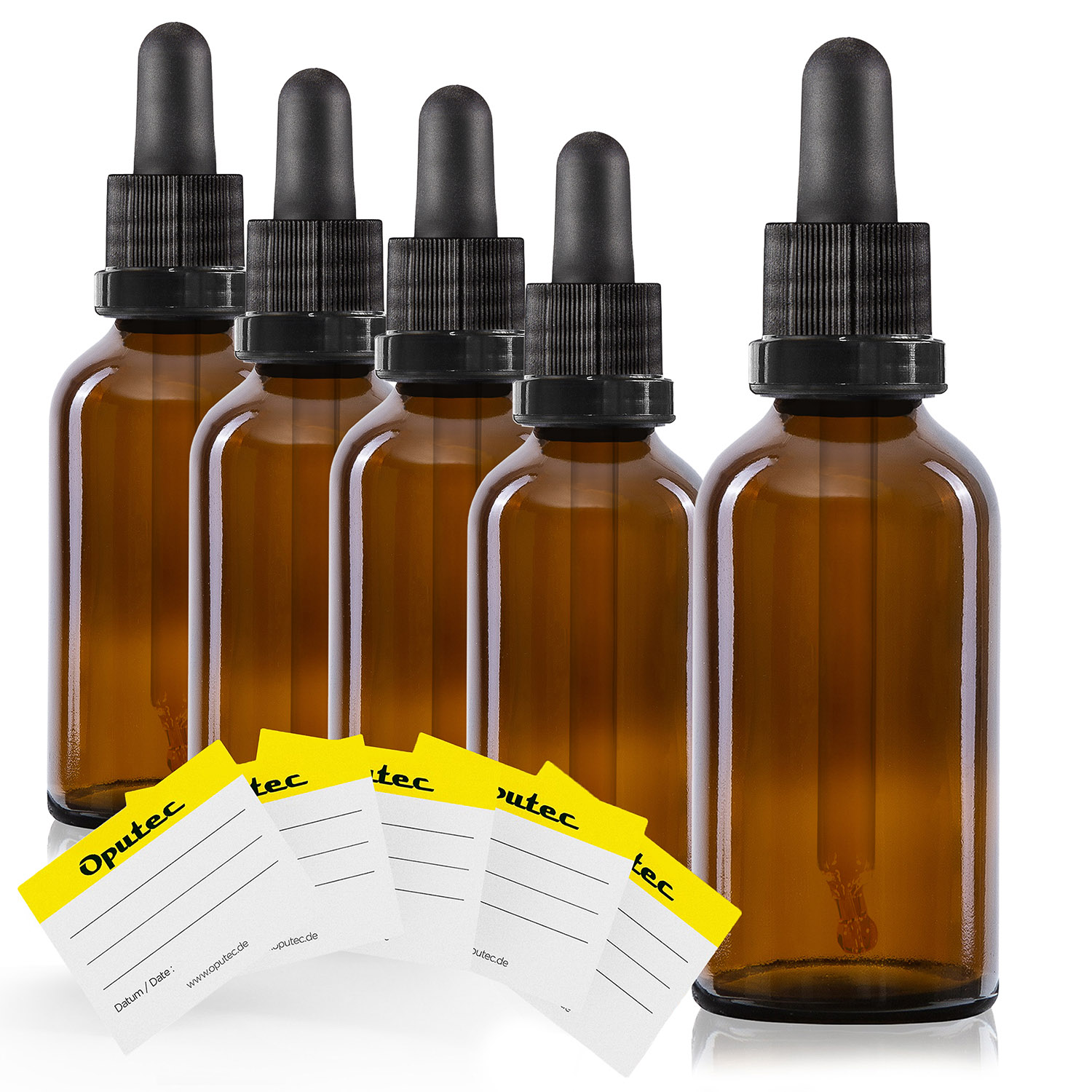 5x 50 ml Pipettenflaschen, Braunglas, mit Kugelspitze-Glaspipette und schwarzem Deckel Kopie 5x 50 ml Pipettenflaschen, Braunglas, mit Kugelspitze-Glaspipette und schwarzem Deckel Kopie
