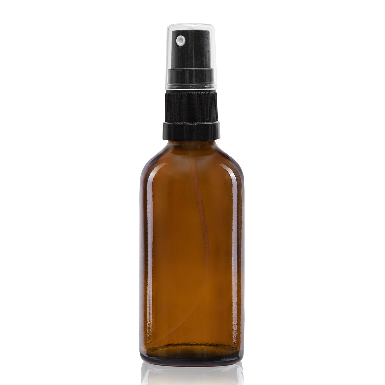 20x 30ml Sprühflasche aus Braunglas mit schwarzem Sprühaufsatz, inkl. Etiketten