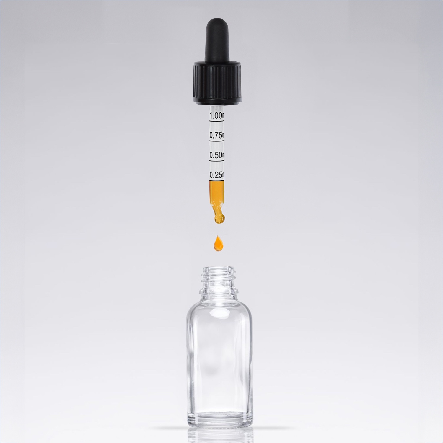 143x 30 ml Pipettenflaschen aus Klarglas mit Skala & Glaspipette – präzises Dosieren