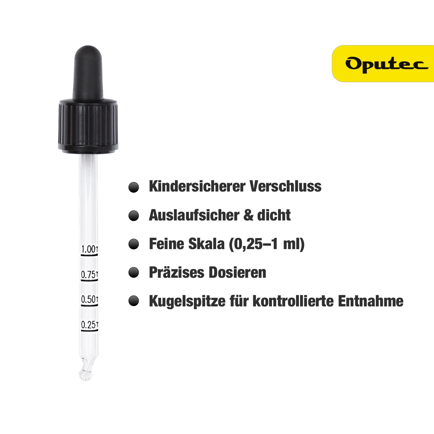 10x 100 ml Pipettenflaschen aus Braunglas mit Skala & Glaspipette – präzises Dosieren