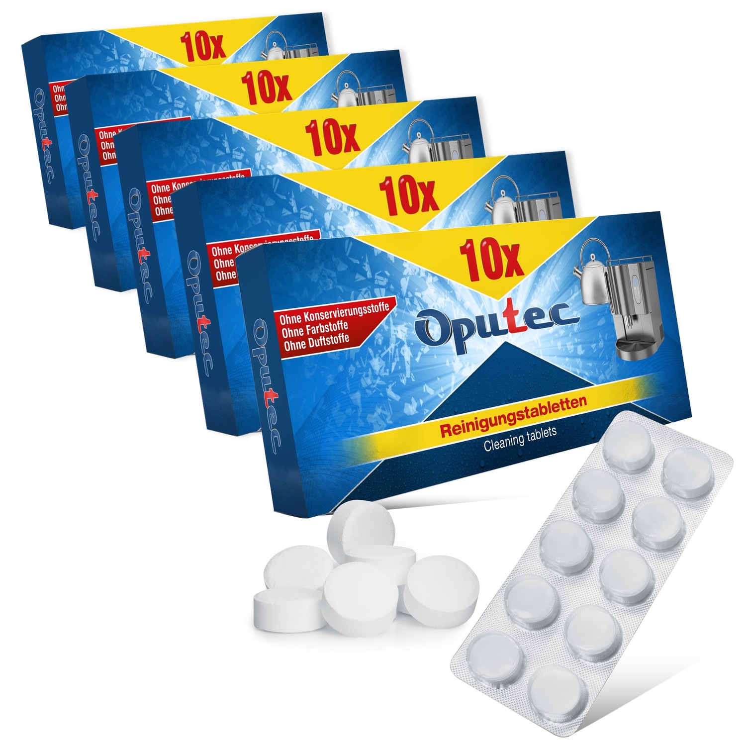 50x Kaffeevollautomaten Reinigungstabletten - Entfetter-Tabletten á 2g 