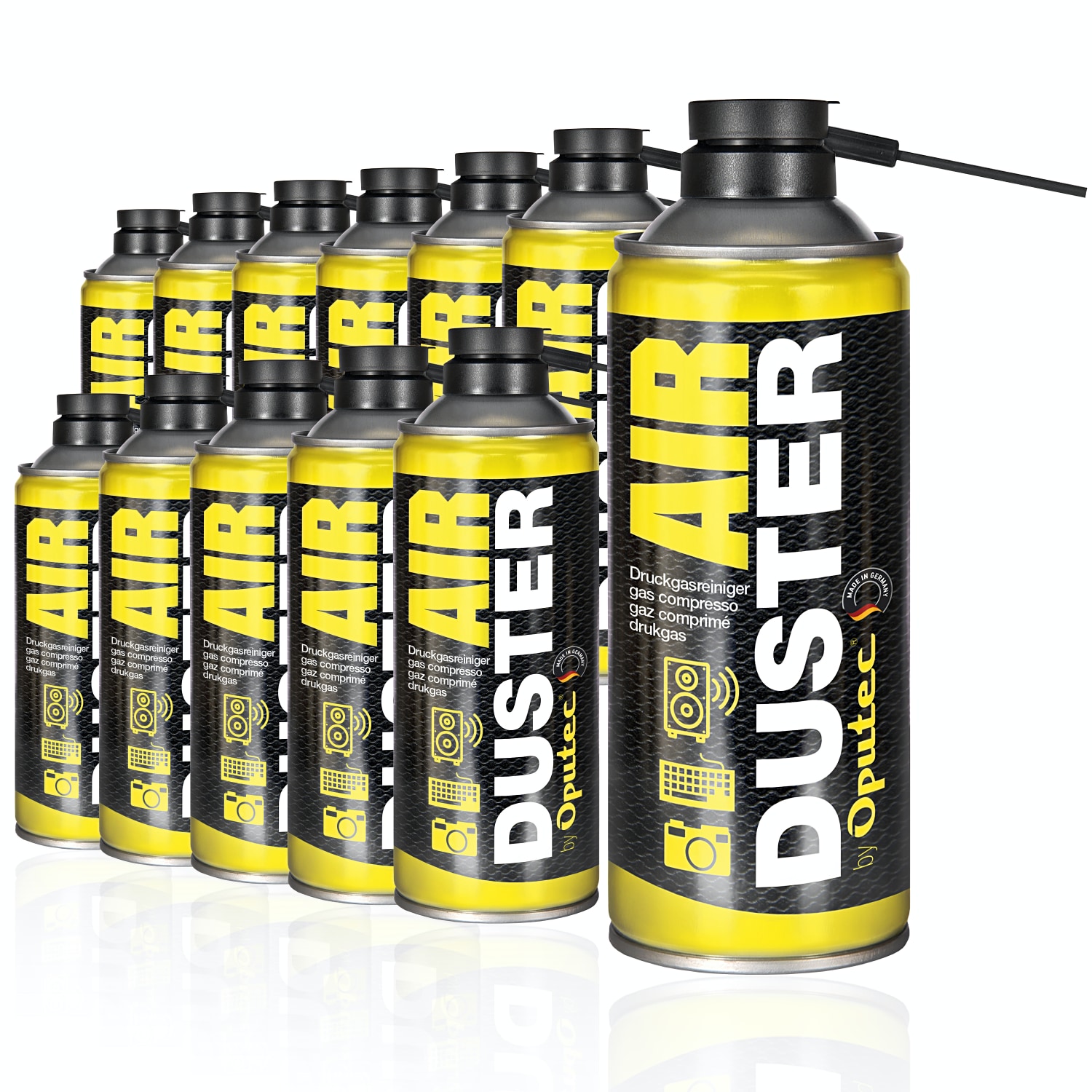 12 x 400ml Druckluftspray - Air Duster